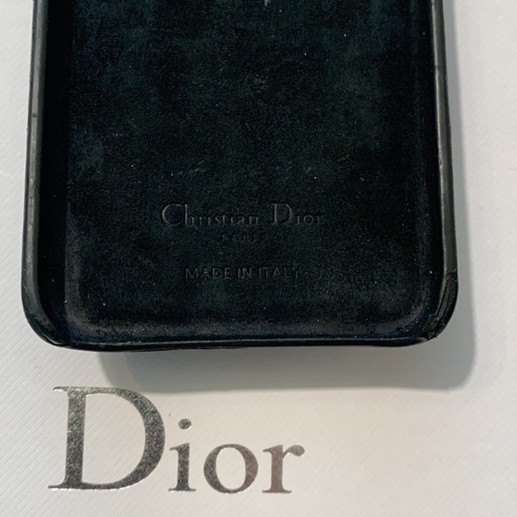 Dior Saddle Oblique Jacquard Canvas & Leather iPhone X Case • Authentic - Picture 12 of 16